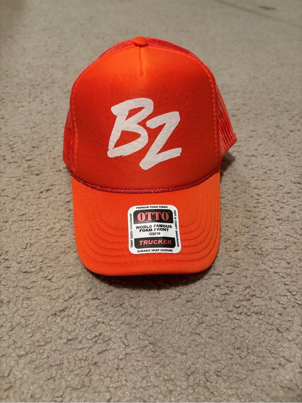 Bailey Zimmerman Orange Snapback Hat